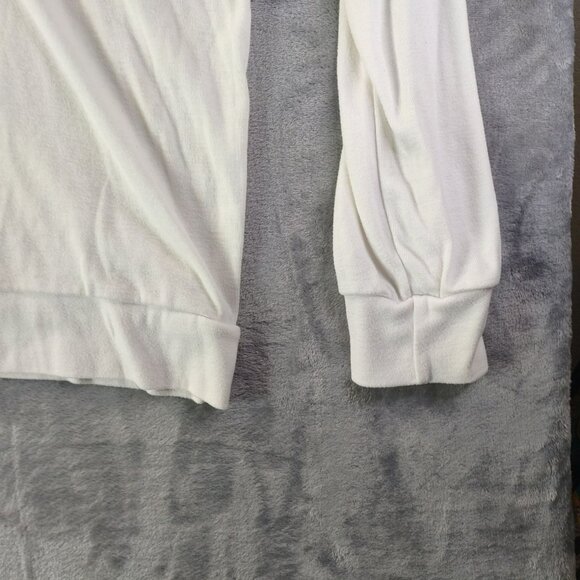 Spadehill Womens White Long Sleeve Top 2XL Criss Cross Casual Lightweight Beachy - Picture 9 of 9